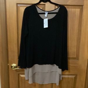 2B Together two toned blouse L